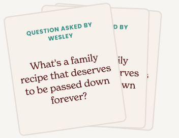Example conversation prompt cards
